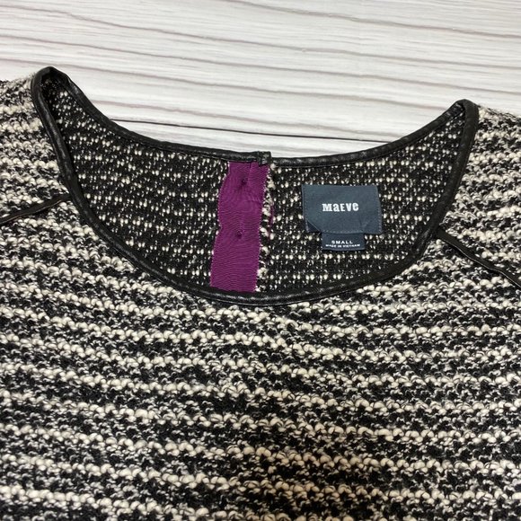 Anthropologie Maeve Contrast Panel Tweed Dress - Picture 7 of 16